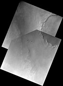 海盗号拍摄的吕大陨击坑最高分辨率视图。