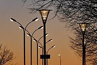 Streetlights in Ystad 2021.