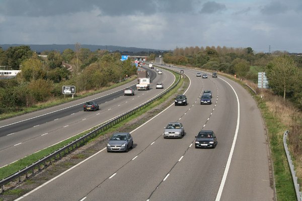 M5 near junction 28, Devon