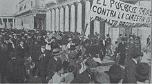 Manifestación obrera Uruguay