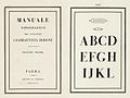 Bodoni's posthumous Manuale Tipografico, 1818