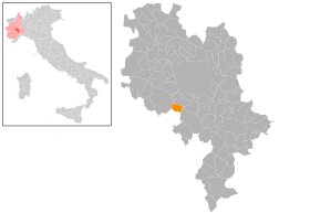 Lage von San Martino Alfieri