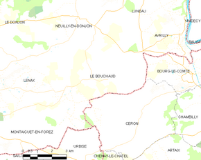 Poziția localității Le Bouchaud