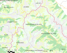 Saint-Dalmas-le-Selvage - Plan