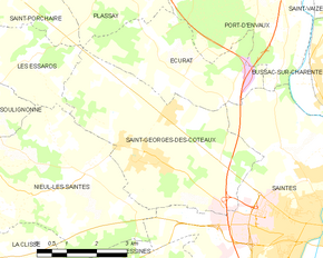 Poziția localității Saint-Georges-des-Coteaux