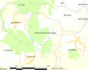 Poziția localității Saint-Didier-de-Bizonnes