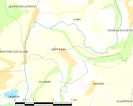 Mapa obce Saint-Rimay
