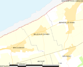 Mapa obce Belleville-sur-Mer
