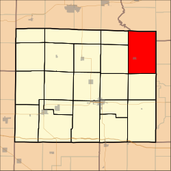 Map highlighting Mount Erie Township, Wayne County, Illinois.svg