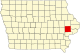 Карта графства Сидар