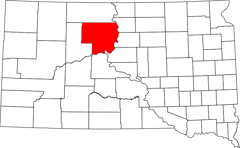 صورة:Map of South Dakota highlighting Dewey County.svg