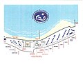 Map showing PARC cabins and buildings at Pokai Bay, Hawaii.
