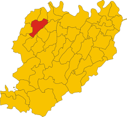 ピアチェンツァ県におけるコムーネの領域