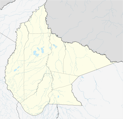 Mapa de localización de Beni