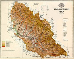 Comitato di Máramaros – Mappa