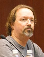 Marc Laidlaw, the writer of the Half-Life games until 2016 Marc Laidlaw 2011.jpg