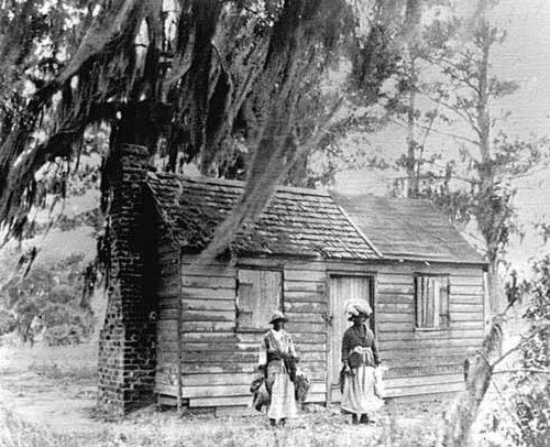 The cabin in Mayesville, South Carolina where Mary Jane McLeod was born