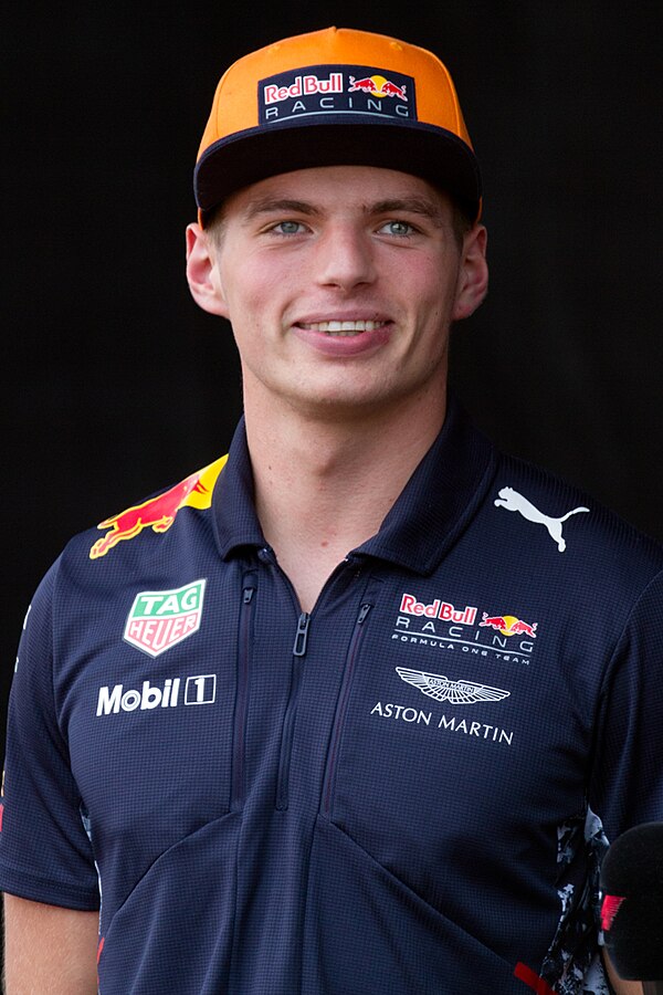 Max Verstappen: winner of Action of the Year award in 2014, 2015, 2016, and 2019.