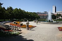 Medic Garden with flowers in Bratislava, Bratislava I District.jpg