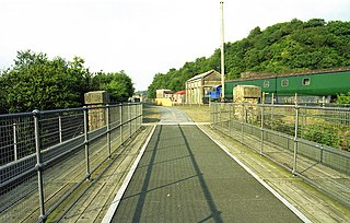 <span class="mw-page-title-main">Meldon Quarry railway station</span> Railway station in Devon, England