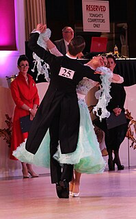 Ballroom dance a set of partner dances