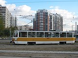 Русский: Москва. Трамвайный вагон Tatra T7B5 English: Moscow, Mosgortrans tram car Tatra T7B5