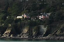 Moult House, cerca de South Sands, Salcombe (sur-este de Inglaterra). Fue utilizada como End House en el filme Peril at End House.