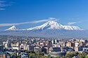Mount Ararat and the Yerevan skyline in spring (50mm).jpg