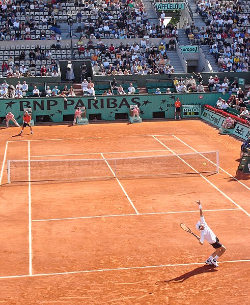 Court Philippe Chatrier at Stade Roland Garros in Paris during the 2006 French Open