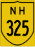 National Highway 325 marker