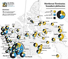 Map of the 1982 division and 1992 boundary plebiscite results. NWT Boundary Plebiscites.jpg