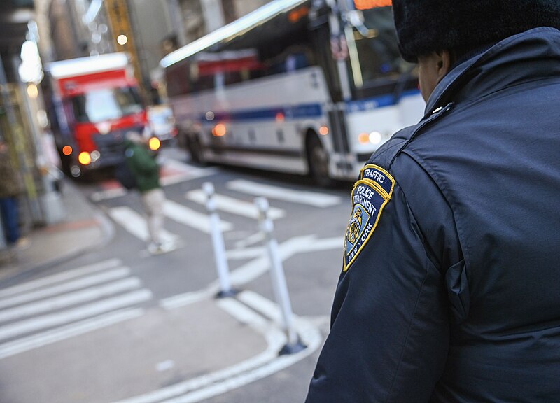 File:NYC Transit Joins NYPD to Ticket Vehicles Illegally Parked in Bus Lanes (53397974750).jpg