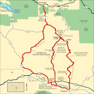 <span class="mw-page-title-main">Gold Belt Tour Scenic and Historic Byway</span> Colorado Scenic and Historic Byway