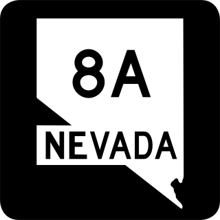 <span class="mw-page-title-main">Nevada State Route 8A</span> Former highway in Nevada