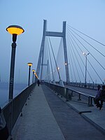 Allahabad Naini Bridge in night