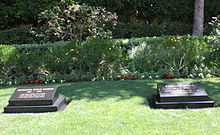 The graves of President Richard Nixon and First Lady Pat Nixon Nixon grave 2011.jpg