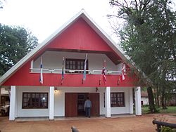 The Nordic House in Obera, Misiones. Home to the Finnish * Swedish * Norwegian and Danish communities. Nordichouse.JPG