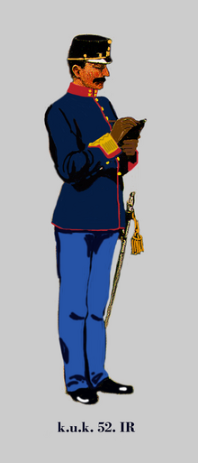 Thumbnail for File:Oberleutnant der k.u.k. Ungarischen Infanterie (52. IR) in Dienstadjustierung.png