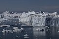 Icebergs in Disko Bay in Baffin Bay