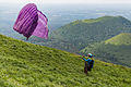 * Nomination Paraglider during take-off on the Puy de Dome. --Medium69 13:42, 10 September 2015 (UTC) * Promotion Good quality. --Pudelek 22:44, 10 September 2015 (UTC)