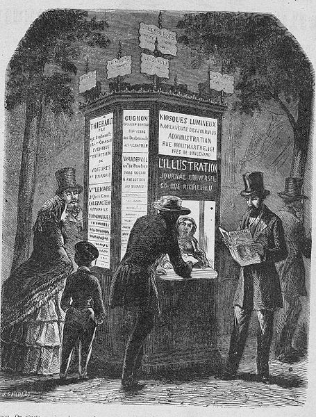 File:Paris industriel Guide illustré - Paris 1858 - Kiosque lumineux.jpg