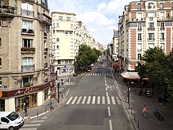 La rue de Vaugirard vue depuis la Petite Ceinture.