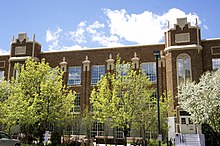 The original high school was restored in 1993 and is currently the Park City Library and Education center. Park City Library and Education Center.jpg