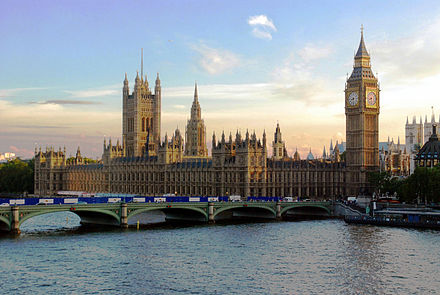 The Palace of Westminster was built in a pastiche Perpendicular Gothic Revival style in the Victorian period