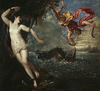 <i>Perseus and Andromeda</i> (Titian) 1554-56 painting by Titian