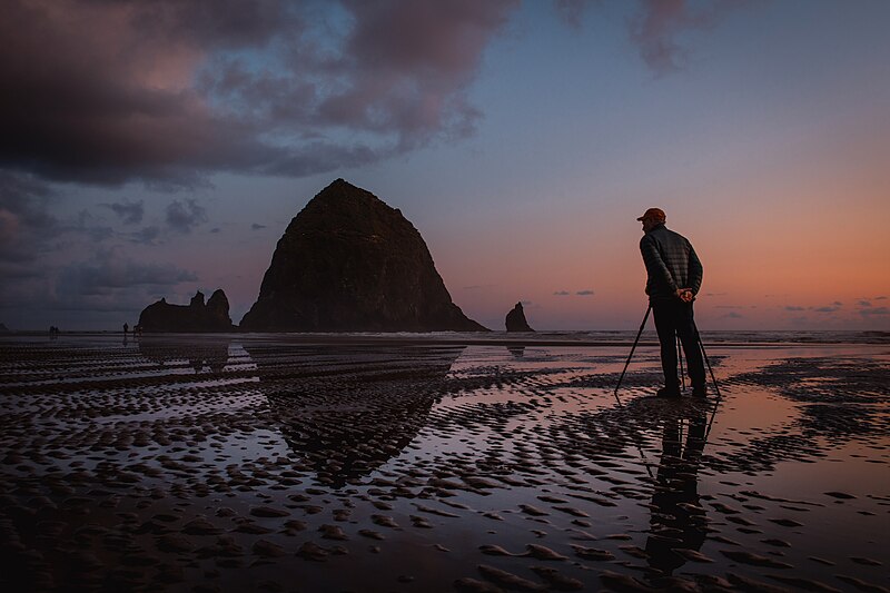 File:Person Standing on Seashore.jpg