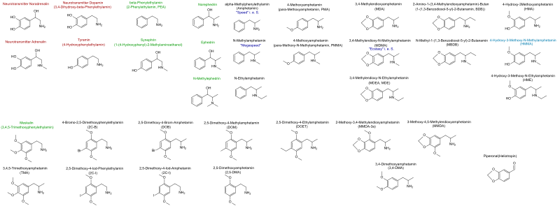 Phenylethylamine-Overview.svg