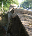 The Holme Avenue Bridge is a closed-spandrel concrete arch bridge, built in 1921, that carries Holme Avenue across Wooden Bridge Run (a tributary of Pennypack Creek) in Philadelphia, Pennsylvania. Note: not to be confused with the other "Holme Avenue Bridge" nearby over Pennypack Creek.