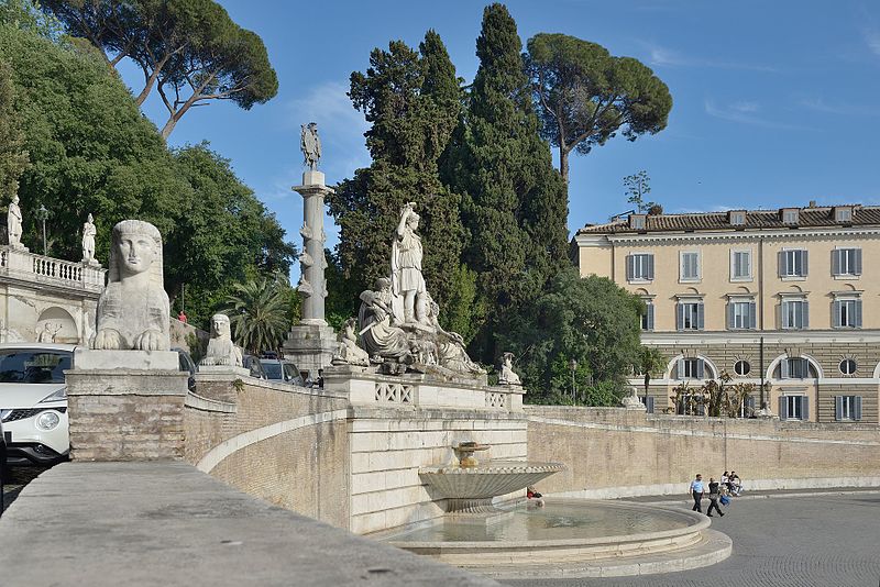 File:Piazza del Popolo Fontana della dea Roma a Roma.jpg
