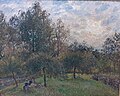 Pommiers et peupliers au soleil couchant, Eragny, Camille Pissarro
